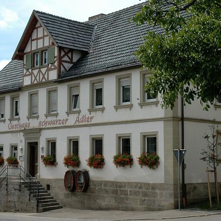 Landgasthof Zum Schwarzen Adler Markt Nordheim Exterior foto
