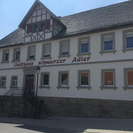 Landgasthof Zum Schwarzen Adler Markt Nordheim Exterior foto